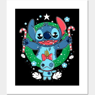 Stitch X Mas Posters and Art